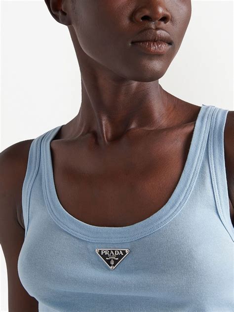 prada plaque tank top.